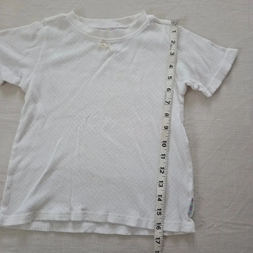 Vintage Gymboree Girly White Shirt kids 6